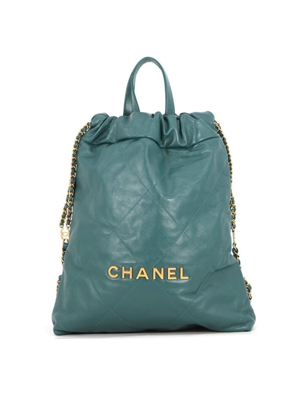 Chanel Backpack 22 Small Shiny Calfskin